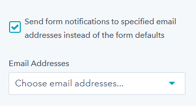 Send form notifications